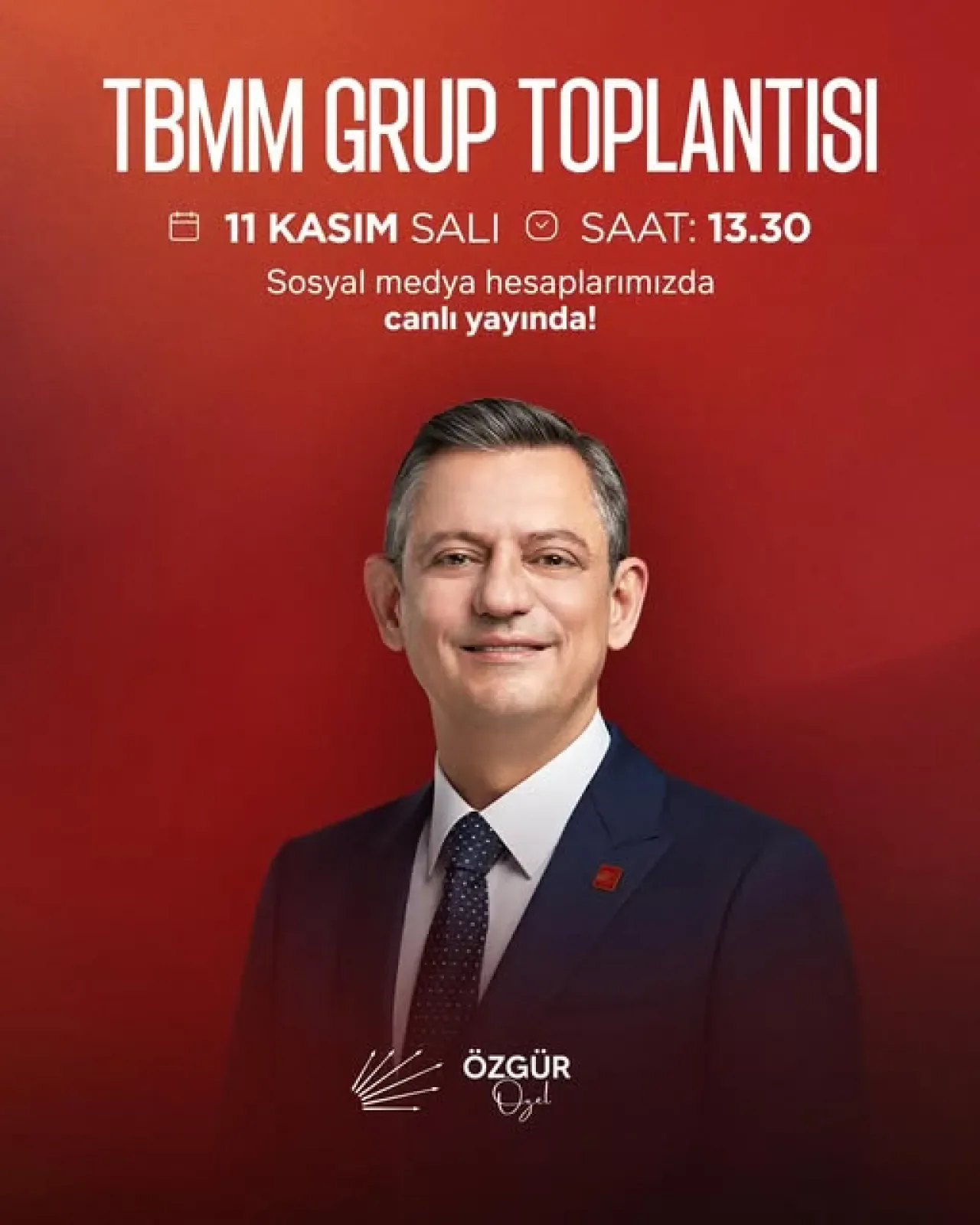 CHP'nin TBMM Grup Toplantısı Yarın Özgür Özel'in Konuşmasıyla Başlıyor CHP'nin TBMM Grup Toplantısı Yarın Özgür Özel'in Konuşmasıyla Başlıyor