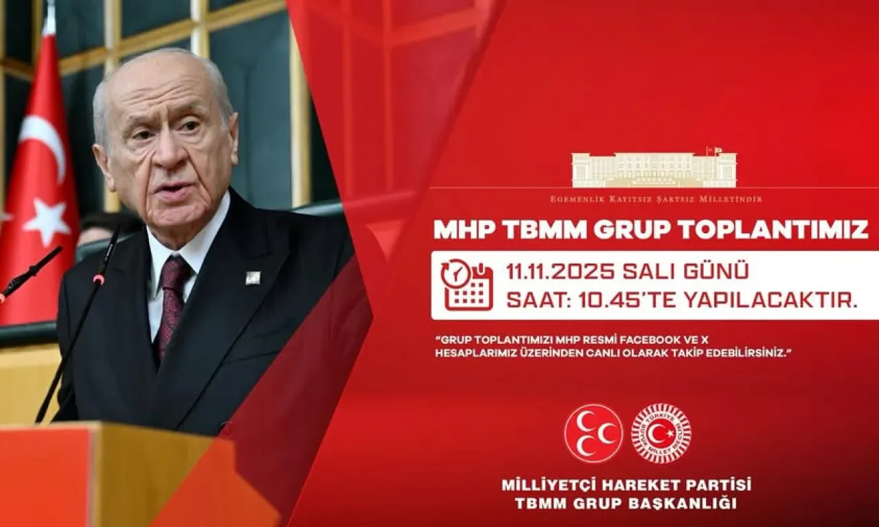 MHP TBMM Grup Toplantısı 11 Kasım'da Gerçekleştirilecek MHP TBMM Grup Toplantısı 11 Kasım'da Gerçekleştirilecek