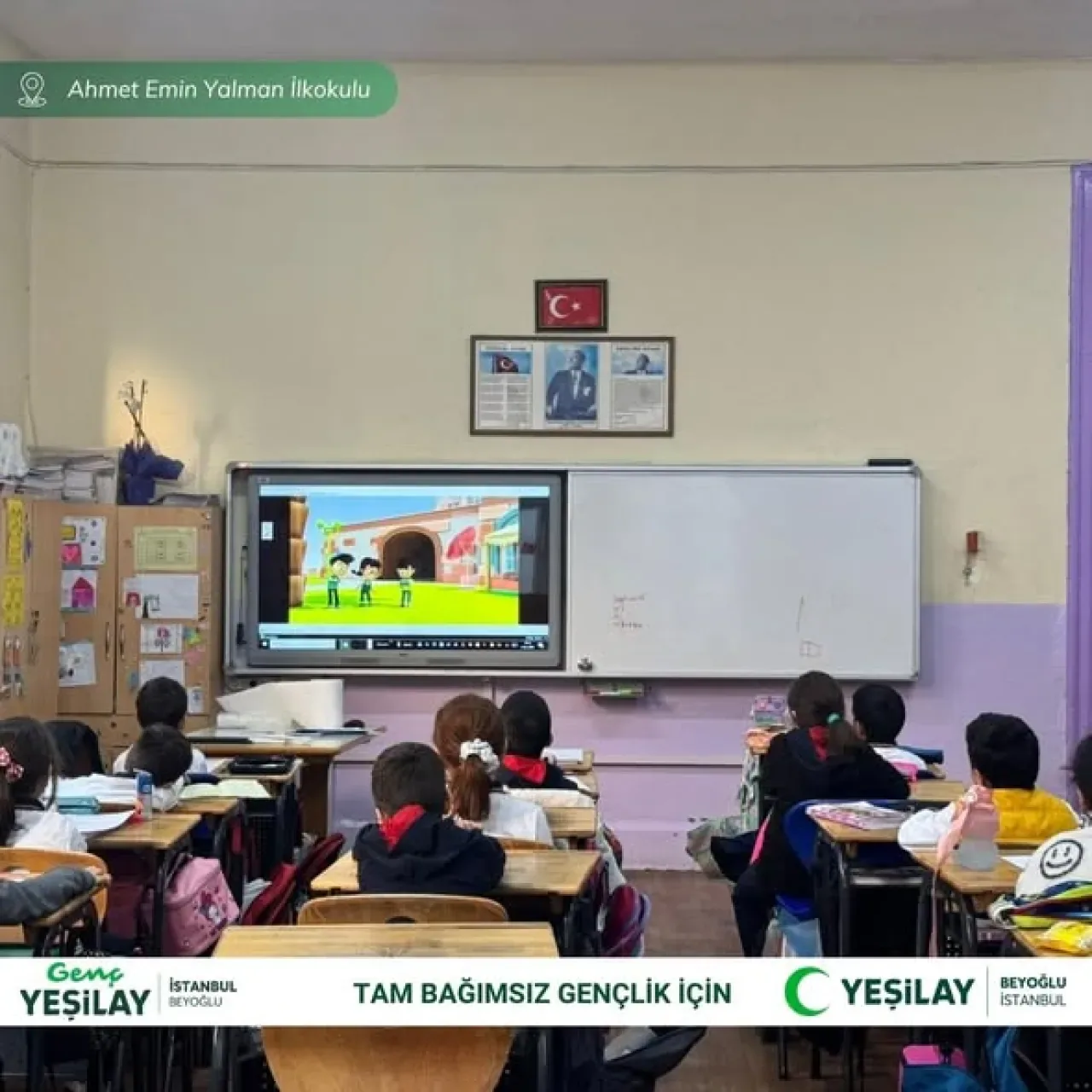 Yeşilay Beyoğlu Şubesi, Ahmet Emin Yalman İlkokulu'nda Bağımsızlık Seferberliği'ni Başlattı Yeşilay Beyoğlu Şubesi, Ahmet Emin Yalman İlkokulu'nda Bağımsızlık Seferberliği'ni Başlattı