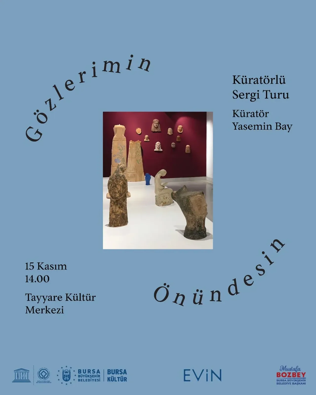 Bursa'da "Gözlerimin Önündesin" Sergisine Küratörlü Tur Bursa'da "Gözlerimin Önündesin" Sergisine Küratörlü Tur