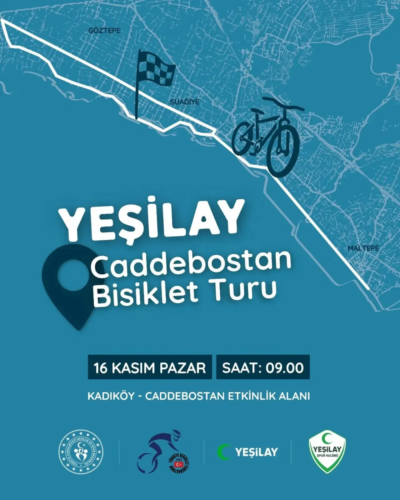 Yeşilay'dan Bağımlılıklarla Mücadele İçin Bisiklet Turu: Caddebostan'da Pedallar Çevriliyor Yeşilay'dan Bağımlılıklarla Mücadele İçin Bisiklet Turu: Caddebostan'da Pedallar Çevriliyor