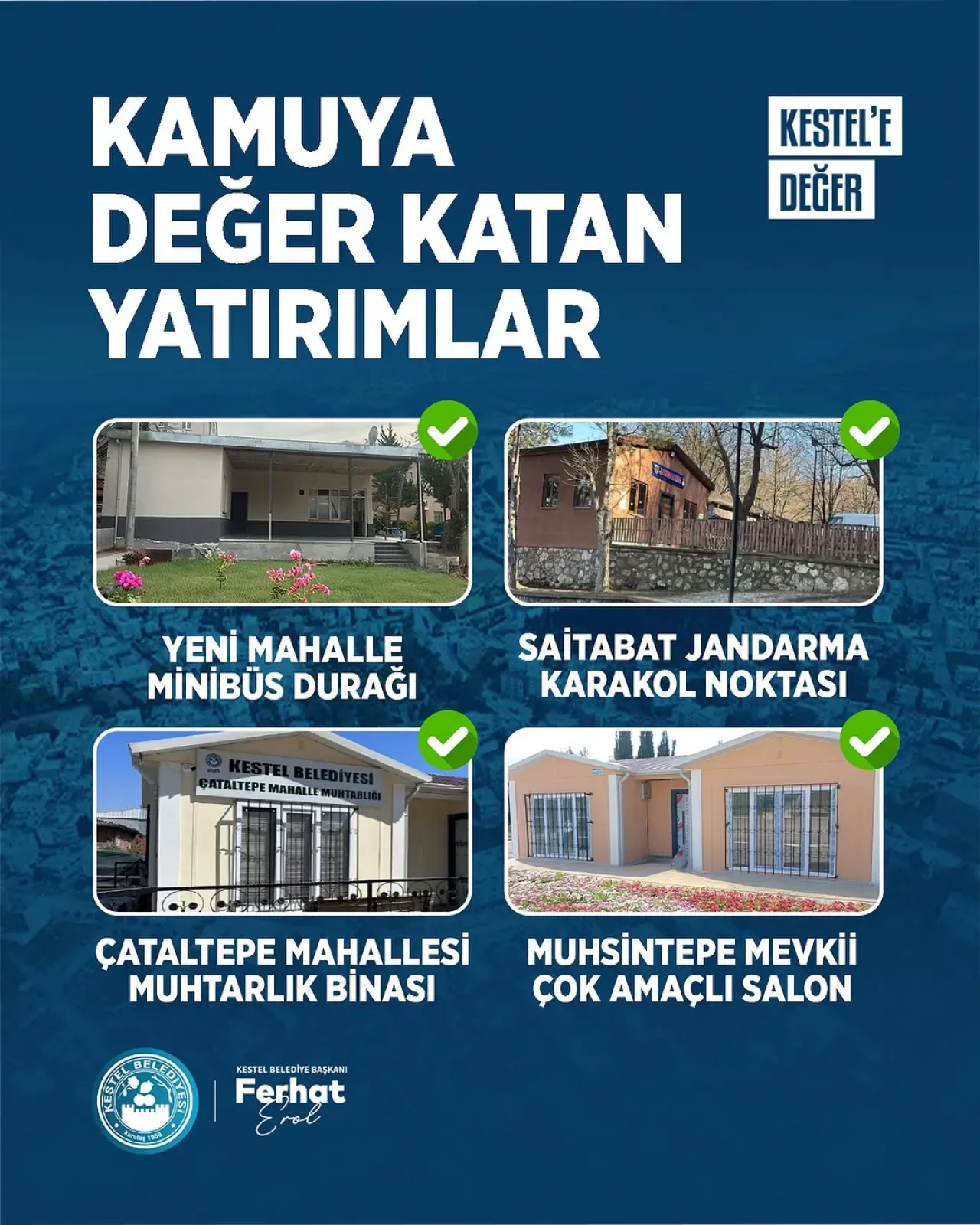 Kestel Belediyesi, Mahallelere Yeni Hizmet Binaları ve Sosyal Tesisler Kazandırıyor Kestel Belediyesi, Mahallelere Yeni Hizmet Binaları ve Sosyal Tesisler Kazandırıyor