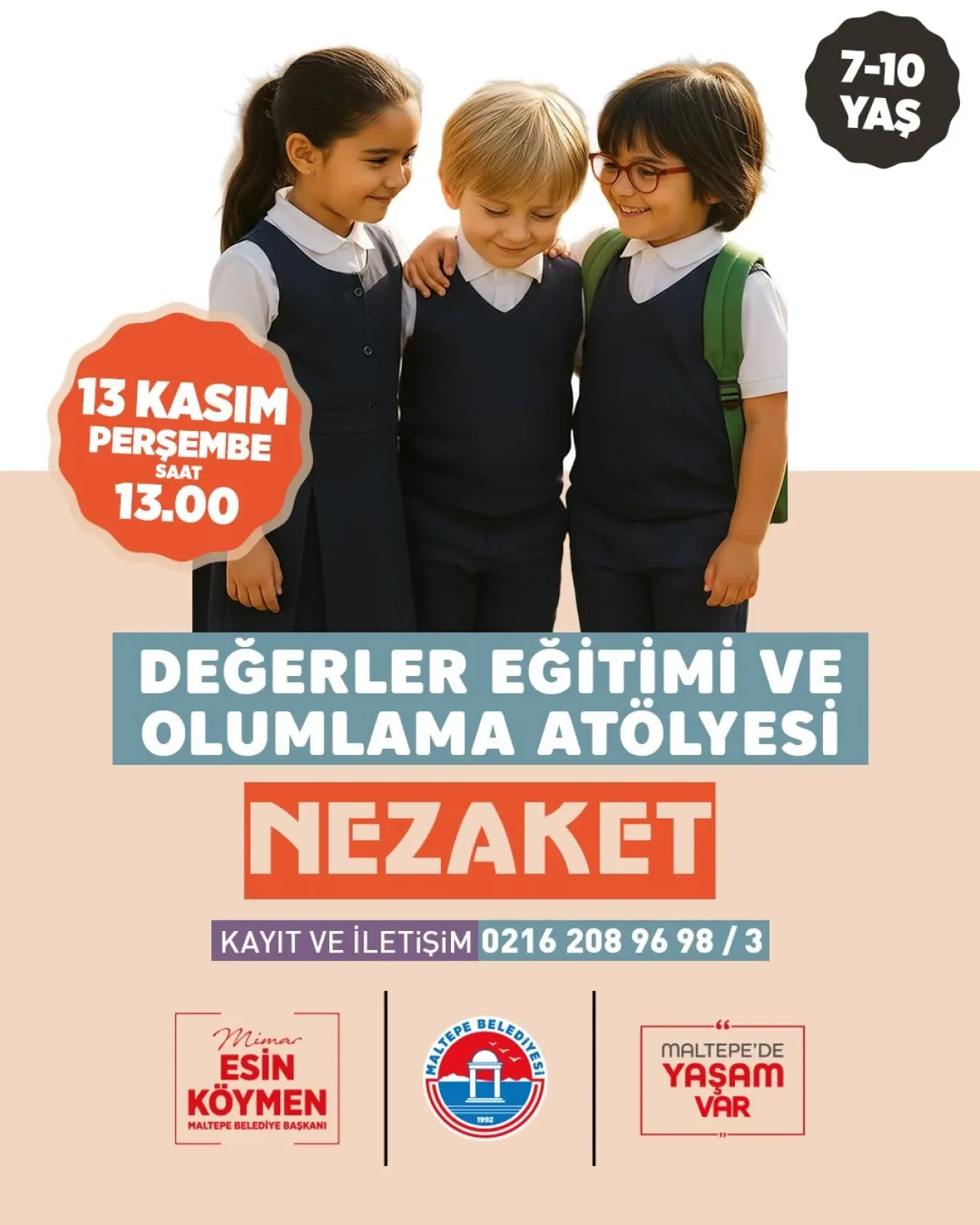 Maltepe'de Çocuklar İçin Nezaket ve Değerler Eğitimi Atölyesi Düzenleniyor Maltepe'de Çocuklar İçin Nezaket ve Değerler Eğitimi Atölyesi Düzenleniyor