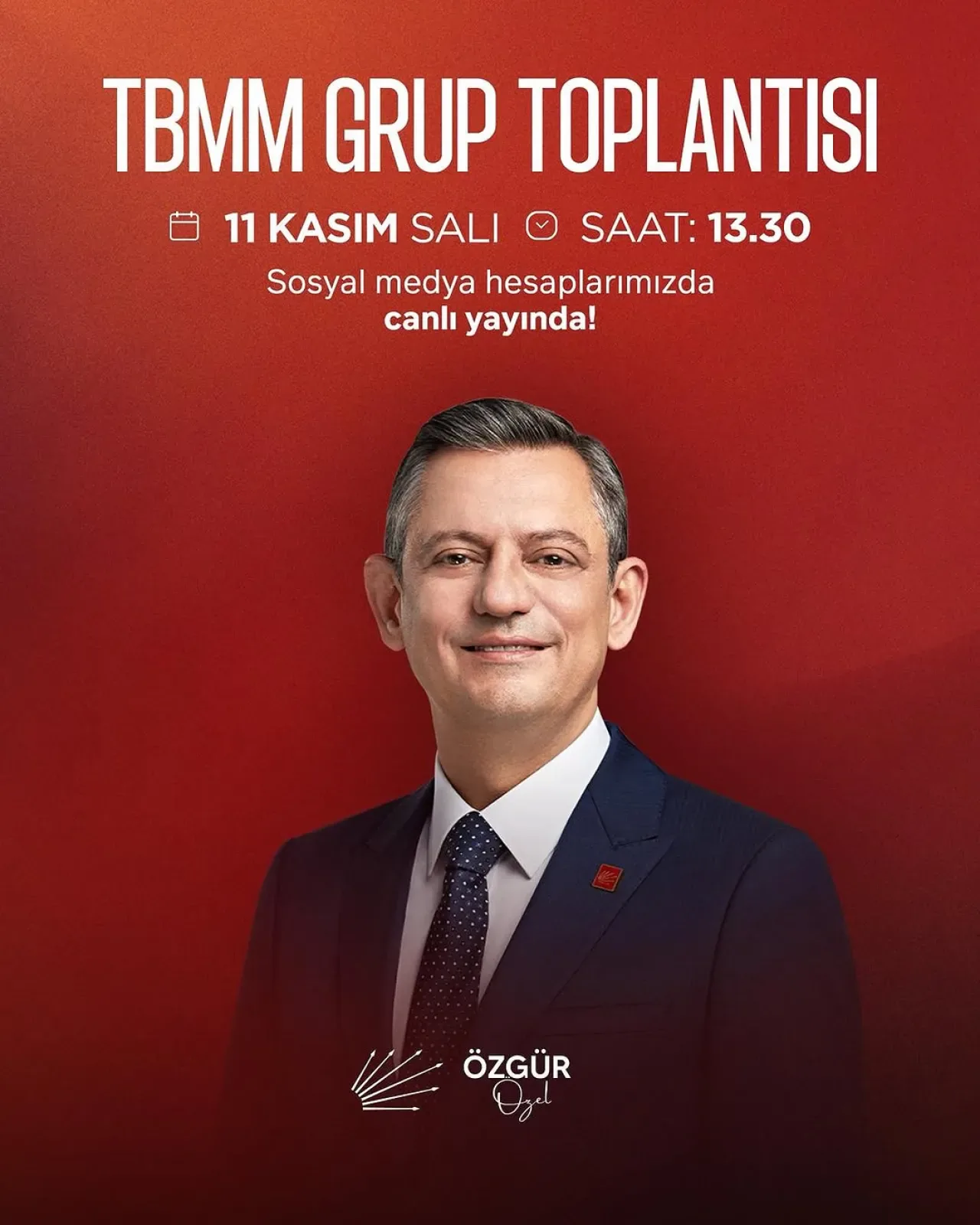 CHP Genel Başkanı Özgür Özel, Yarınki TBMM Grup Toplantısında Konuşacak CHP Genel Başkanı Özgür Özel, Yarınki TBMM Grup Toplantısında Konuşacak