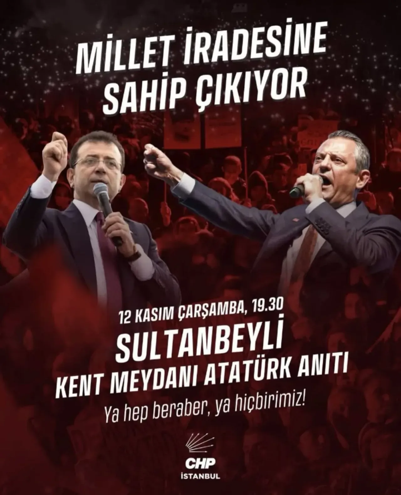 CHP Kadıköy İlçe Başkanlığı Sultanbeyli'de Millet İradesi İçin Buluşuyor CHP Kadıköy İlçe Başkanlığı Sultanbeyli'de Millet İradesi İçin Buluşuyor
