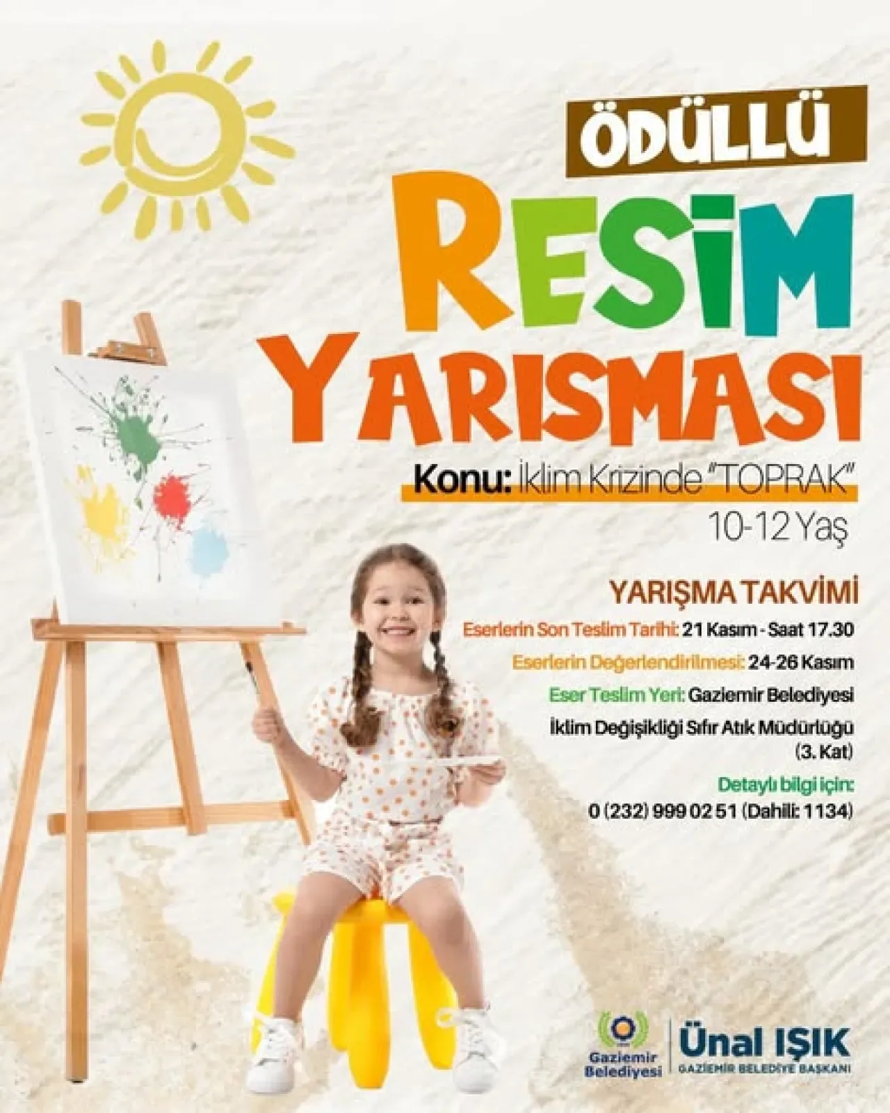 Gaziemir'de İklim Krizi Temalı Çocuk Resim Yarışması Başlıyor Gaziemir'de İklim Krizi Temalı Çocuk Resim Yarışması Başlıyor