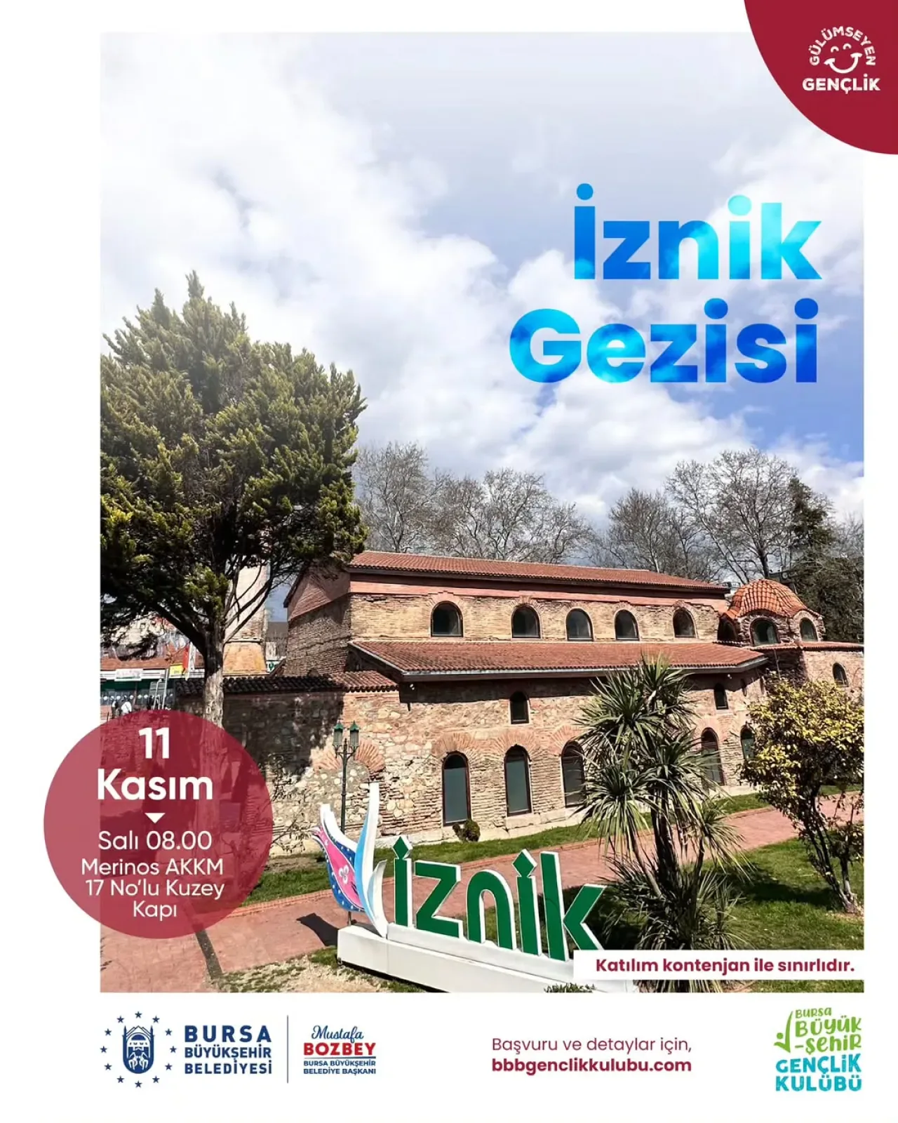 Bursa Büyükşehir Belediyesi'nden Gençlere İznik Gezisi Bursa Büyükşehir Belediyesi'nden Gençlere İznik Gezisi