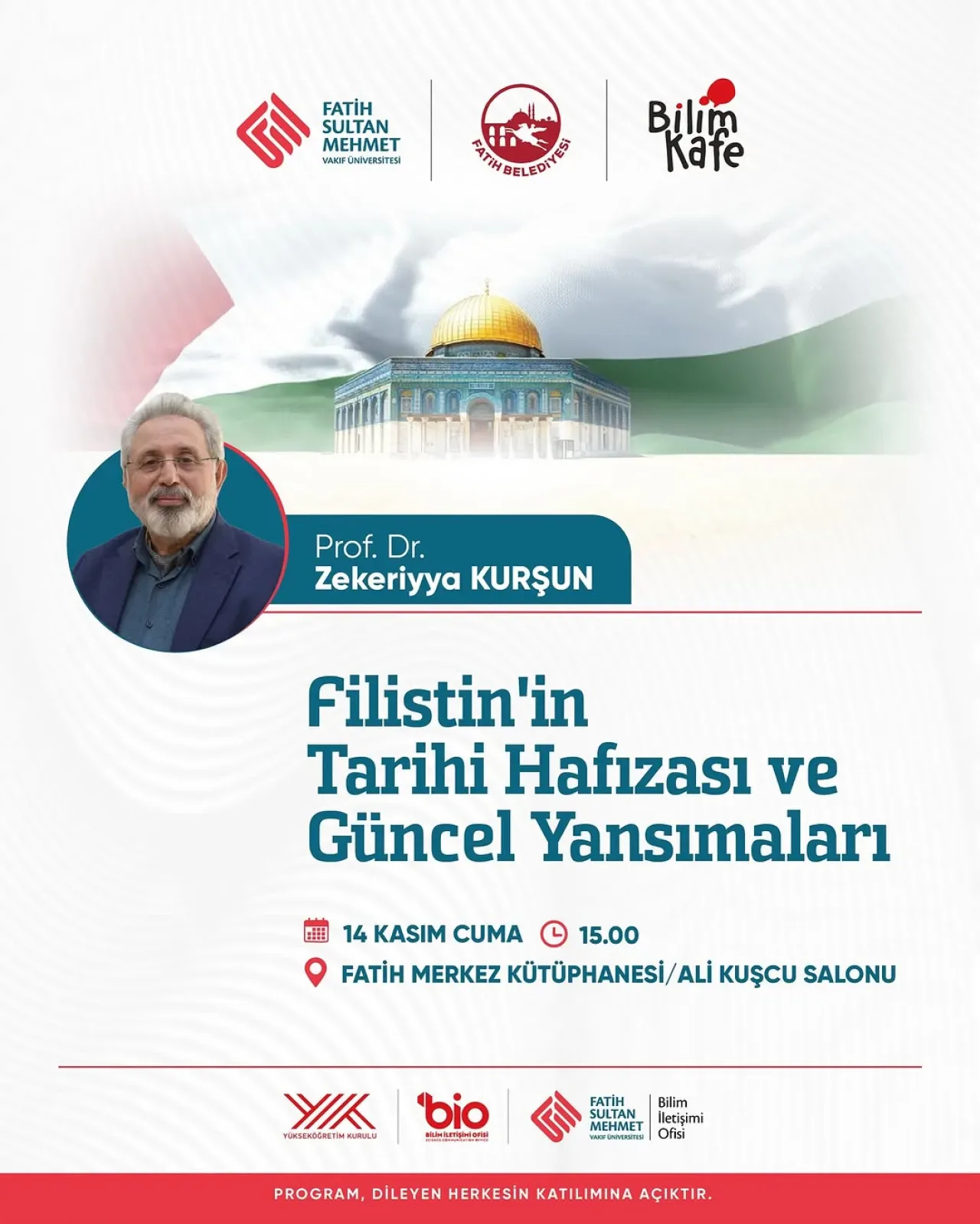 Filistin'in Tarihi Hafızası Bilim Kafe'de Masaya Yatırılıyor Filistin'in Tarihi Hafızası Bilim Kafe'de Masaya Yatırılıyor