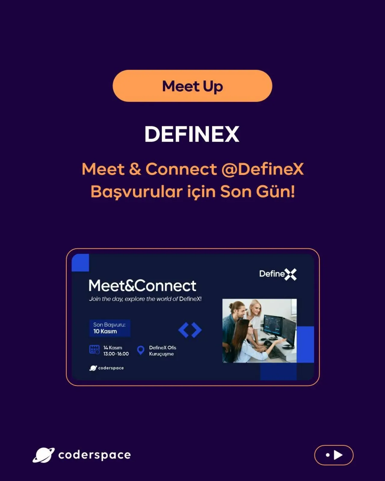 DefineX Teknoloji Ekibi ile Özel Buluşma: Meet & Connect Etkinliği DefineX Teknoloji Ekibi ile Özel Buluşma: Meet & Connect Etkinliği