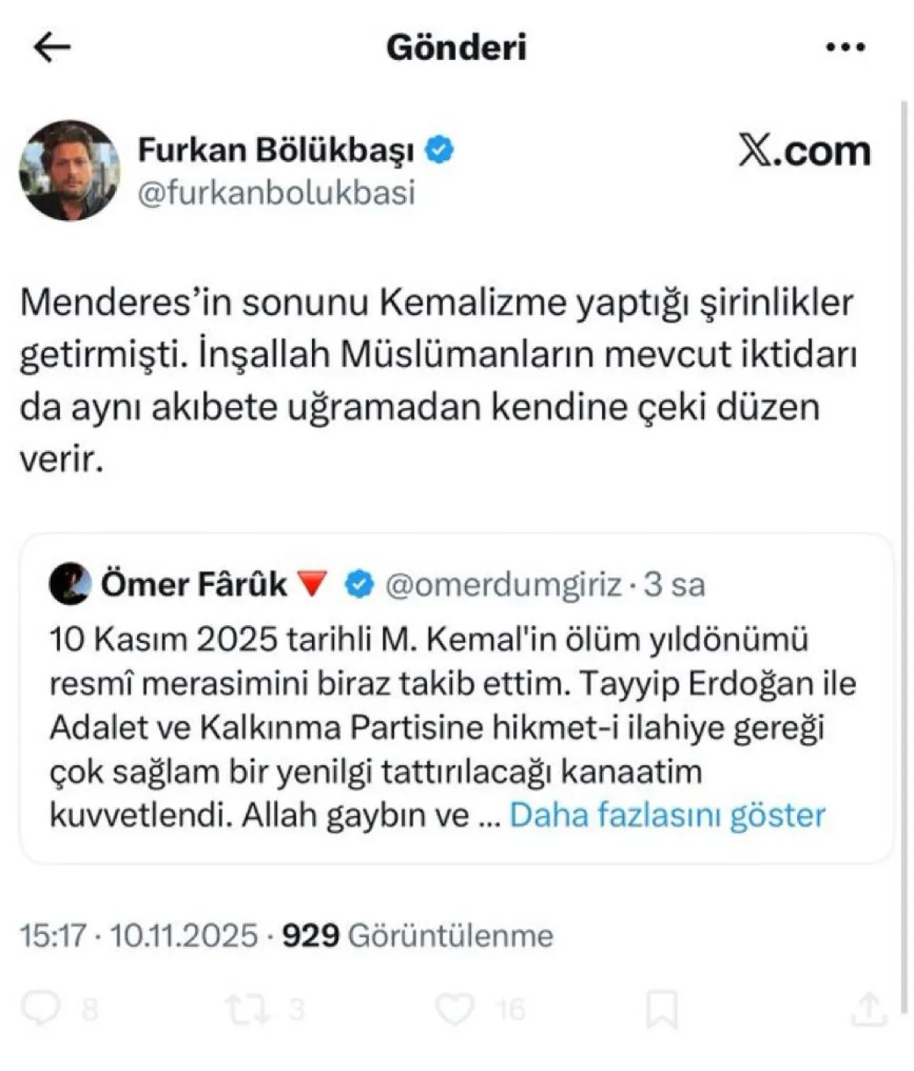 Cumhurbaşkanı'nı İdamla Tehdit Eden Provokatör Furkan Bölükbaşı Hakkında İşlem Yapılmadı Cumhurbaşkanı'nı İdamla Tehdit Eden Provokatör Furkan Bölükbaşı Hakkında İşlem Yapılmadı