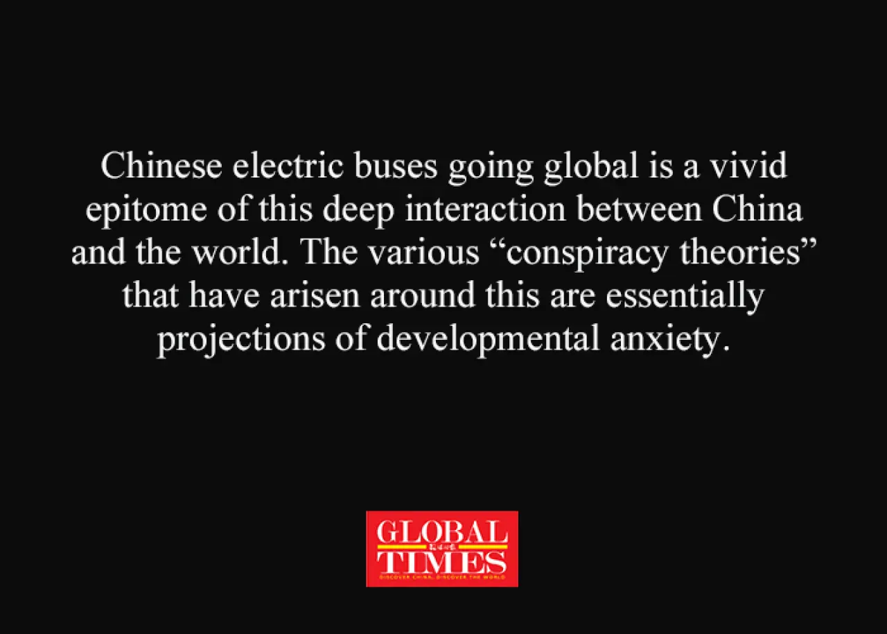 Global Times: Avrupalıların Çin Elektrikli Otobüslerine Yönelik Asılsız İddiaları Eleştirildi Global Times: Avrupalıların Çin Elektrikli Otobüslerine Yönelik Asılsız İddiaları Eleştirildi