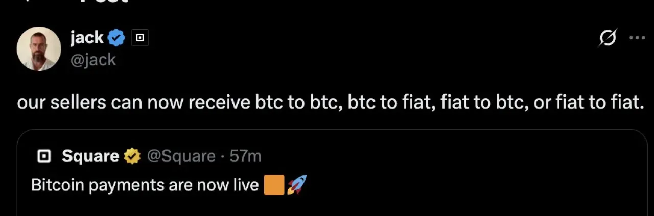 Square Satış Sonrası Ödemelerde Bitcoin ve Fiat Esnekliği Getirdi Square Satış Sonrası Ödemelerde Bitcoin ve Fiat Esnekliği Getirdi
