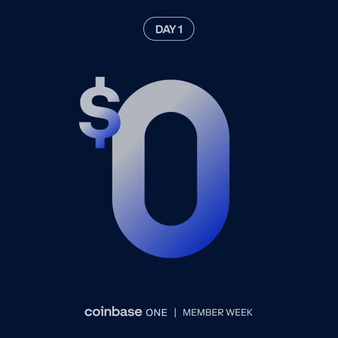 Coinbase One Üyeleri İçin Ücretsiz İşlem Haftası Başlıyor Coinbase One Üyeleri İçin Ücretsiz İşlem Haftası Başlıyor