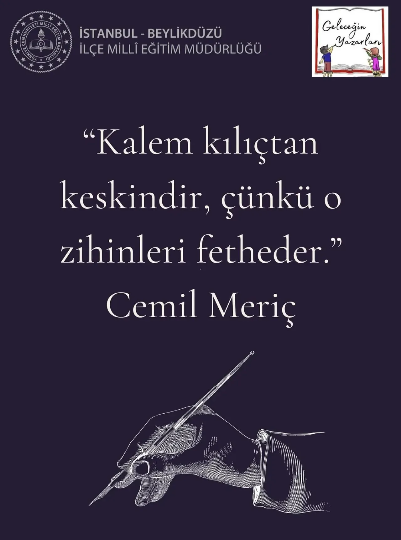 Beylikdüzü'nde Öğrenciler Geleceğin Yazarları Projesi ile Edebiyatla Buluşuyor Beylikdüzü'nde Öğrenciler Geleceğin Yazarları Projesi ile Edebiyatla Buluşuyor