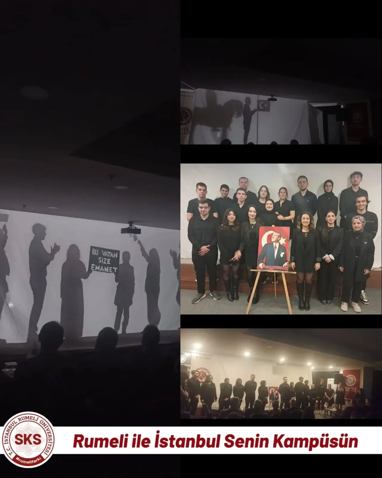 Rumeli Üniversitesi'nde 10 Kasım'da Gölge Tiyatrosu ile Atatürk Anıldı Rumeli Üniversitesi'nde 10 Kasım'da Gölge Tiyatrosu ile Atatürk Anıldı