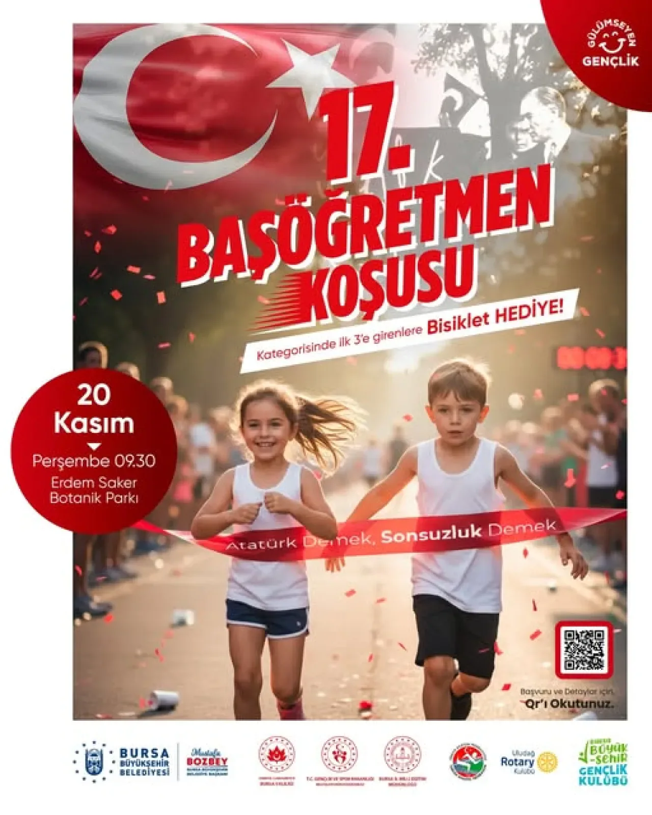 Bursa'da 17. Başöğretmen Koşusu Heyecanı Başlıyor Bursa'da 17. Başöğretmen Koşusu Heyecanı Başlıyor