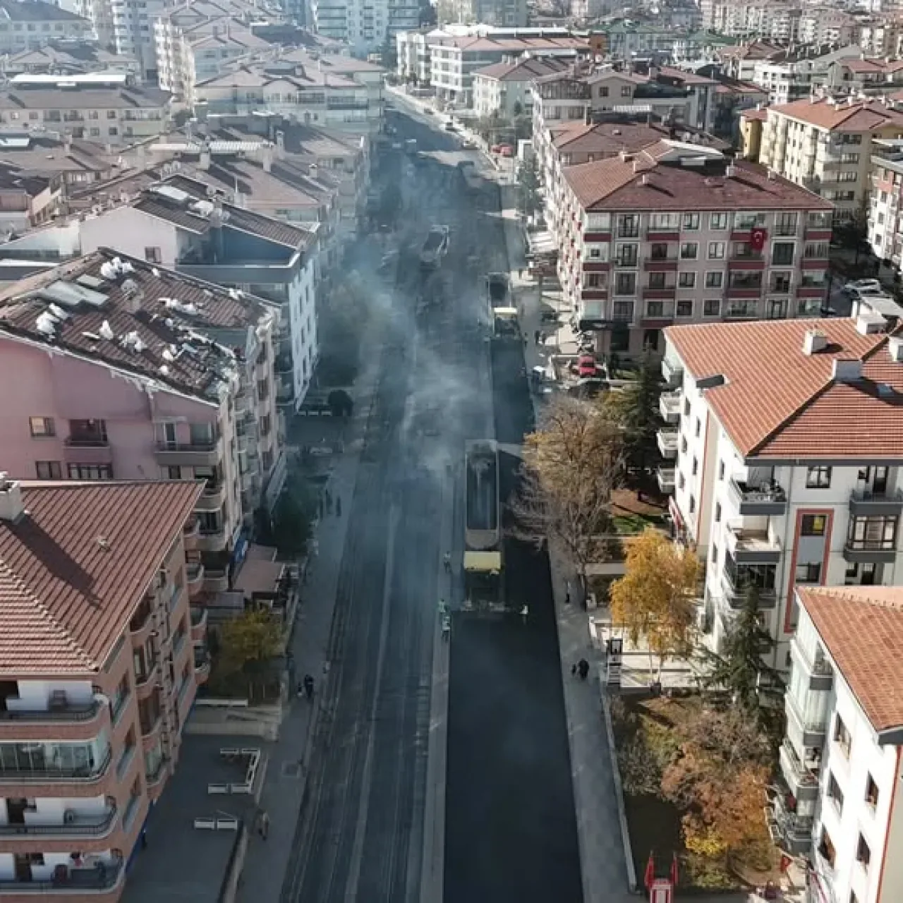Ankara'da Kabil Caddesi'nde Altyapı Çalışmaları Tamamlandı, Asfalt Serimine Başlandı Ankara'da Kabil Caddesi'nde Altyapı Çalışmaları Tamamlandı, Asfalt Serimine Başlandı