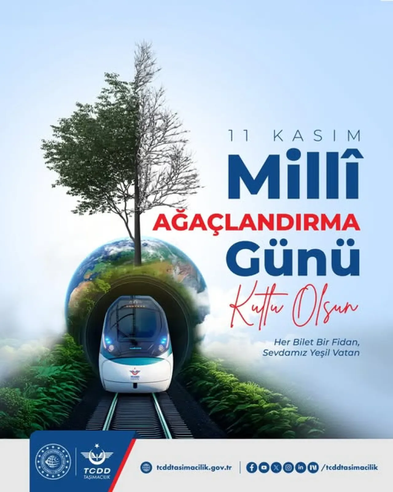 Yüksek Hızlı Tren Yolcuları Adına Fidan Dikilecek Yüksek Hızlı Tren Yolcuları Adına Fidan Dikilecek