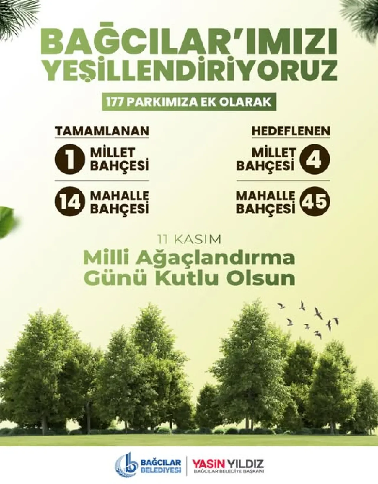 Bağcılar'da Yeşil Alanlar Artıyor Bağcılar'da Yeşil Alanlar Artıyor