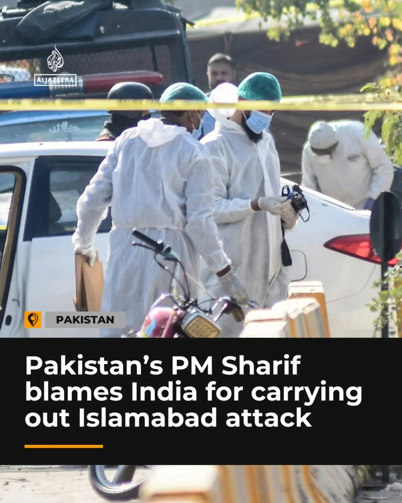 Pakistan Başbakanı Şerif, İslamabad'daki İntihar Saldırısını Hindistan'a Bağladı Pakistan Başbakanı Şerif, İslamabad'daki İntihar Saldırısını Hindistan'a Bağladı