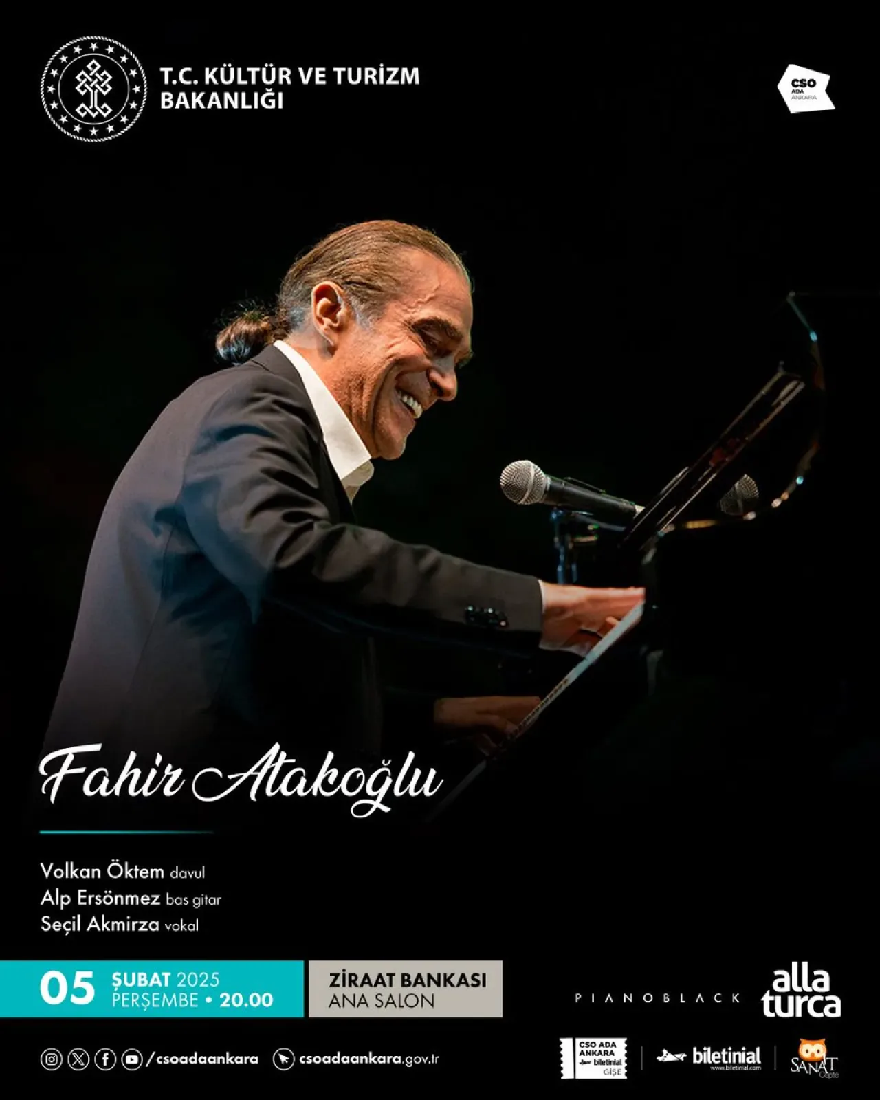 Fahir Atakoğlu, CSO Ada Ankara'da Unutulmaz Bir Caz Gecesine İmza Atacak Fahir Atakoğlu, CSO Ada Ankara'da Unutulmaz Bir Caz Gecesine İmza Atacak