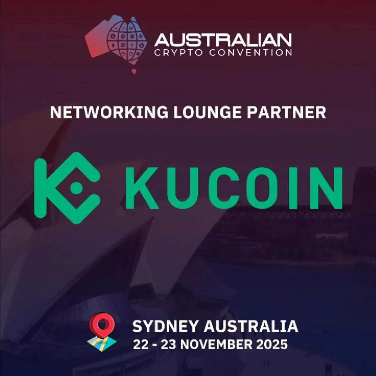 KuCoin, Avustralya'nın Önde Gelen Kripto Konferansı AusCryptoCon 2025'te Ağ Oluşumu Lounge Partneri Oldu KuCoin, Avustralya'nın Önde Gelen Kripto Konferansı AusCryptoCon 2025'te Ağ Oluşumu Lounge Partneri Oldu