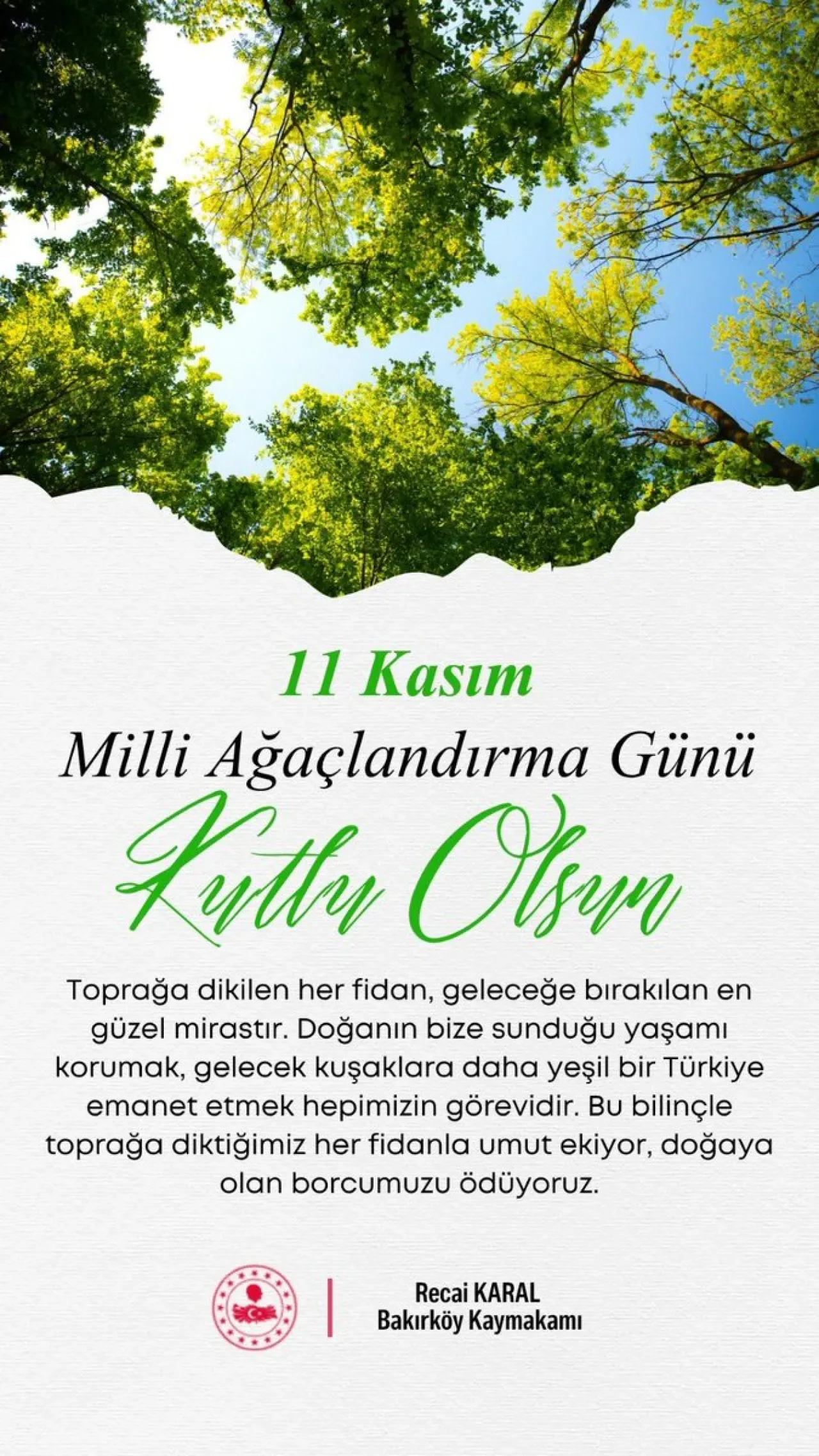 Bakırköy'de Milli Ağaçlandırma Günü'nde Fidanlar Toprakla Buluştu Bakırköy'de Milli Ağaçlandırma Günü'nde Fidanlar Toprakla Buluştu