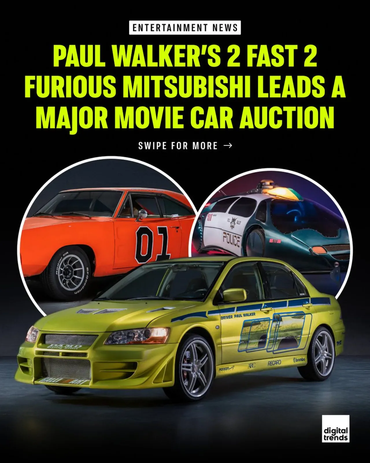 Efsanevi Film Arabaları Müzayededen Çıkacak: Fast & Furious, Back to the Future ve Daha Fazlası Efsanevi Film Arabaları Müzayededen Çıkacak: Fast & Furious, Back to the Future ve Daha Fazlası