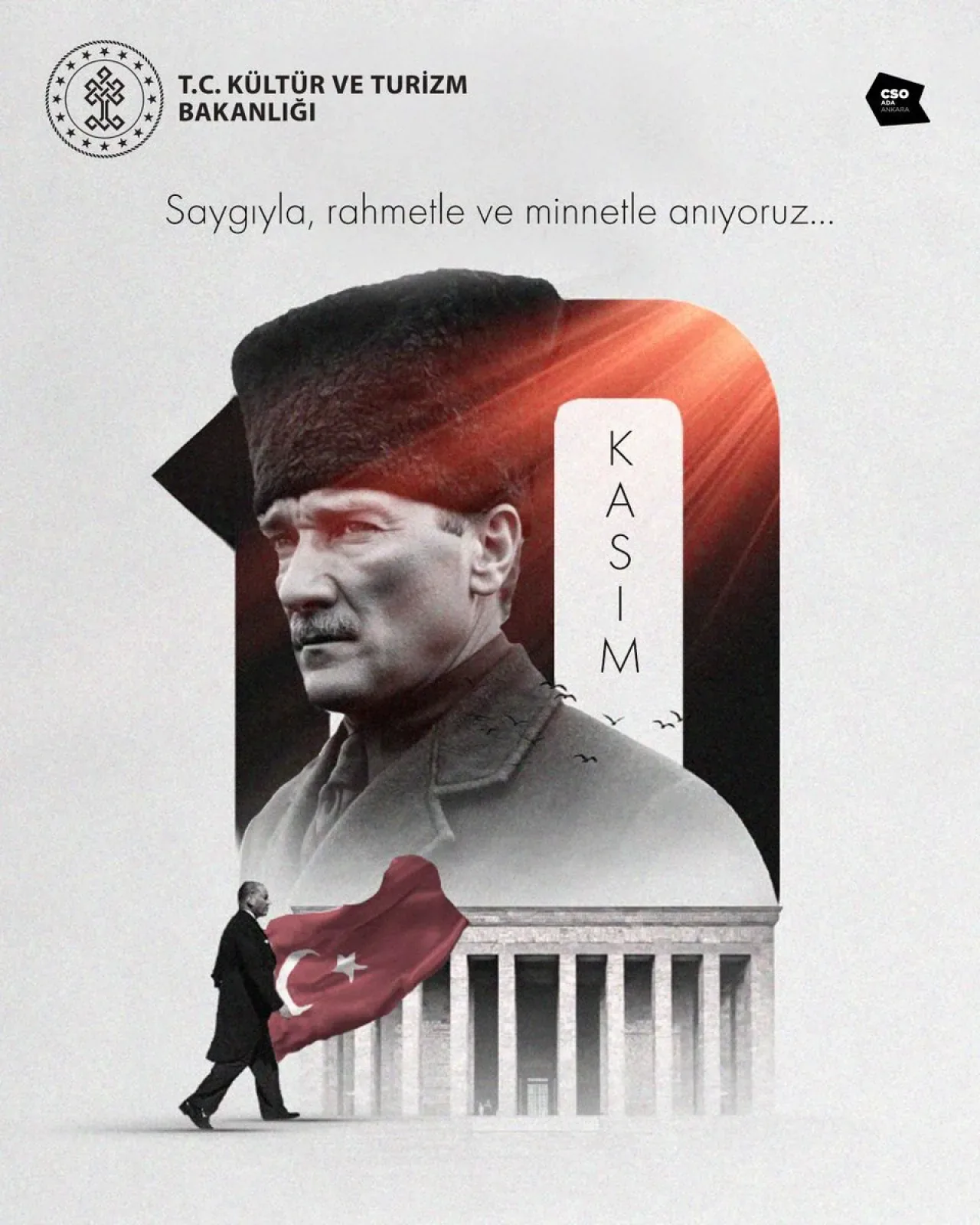 10 Kasım'da Atatürk Ankara'da Törenlerle Anıldı 10 Kasım'da Atatürk Ankara'da Törenlerle Anıldı