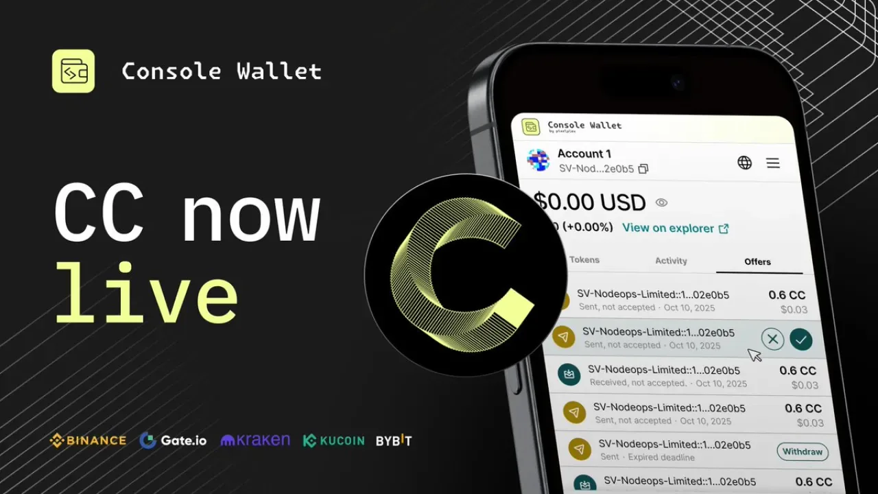 Console Wallet: Canton Network'ün Yeni Kendi Kustodili Cüzdanı Dijital Varlık Yönetimini Kolaylaştırıyor Console Wallet: Canton Network'ün Yeni Kendi Kustodili Cüzdanı Dijital Varlık Yönetimini Kolaylaştırıyor