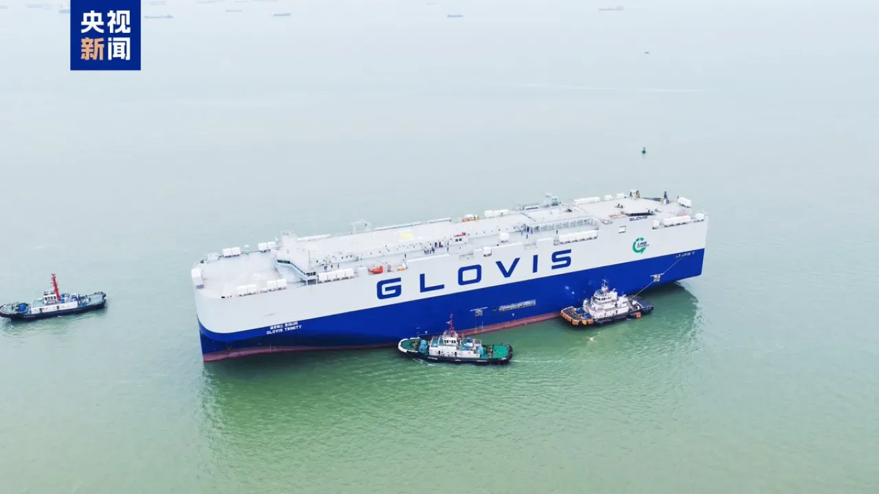 Çin Yapımı LNG Destekli Gemi GLOVIS TRINITY Güney Kore'ye Teslim Edildi Çin Yapımı LNG Destekli Gemi GLOVIS TRINITY Güney Kore'ye Teslim Edildi