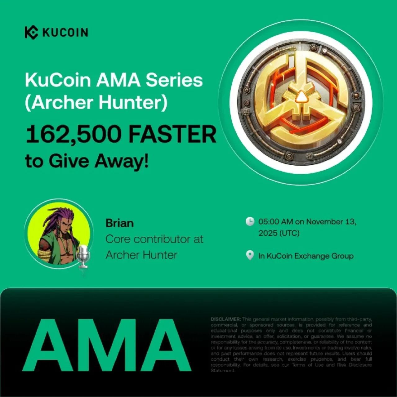 KuCoin, ArcherHunter HQ ile AMA Düzenleyerek 162.500 FASTER Ödül Dağıtacak KuCoin, ArcherHunter HQ ile AMA Düzenleyerek 162.500 FASTER Ödül Dağıtacak