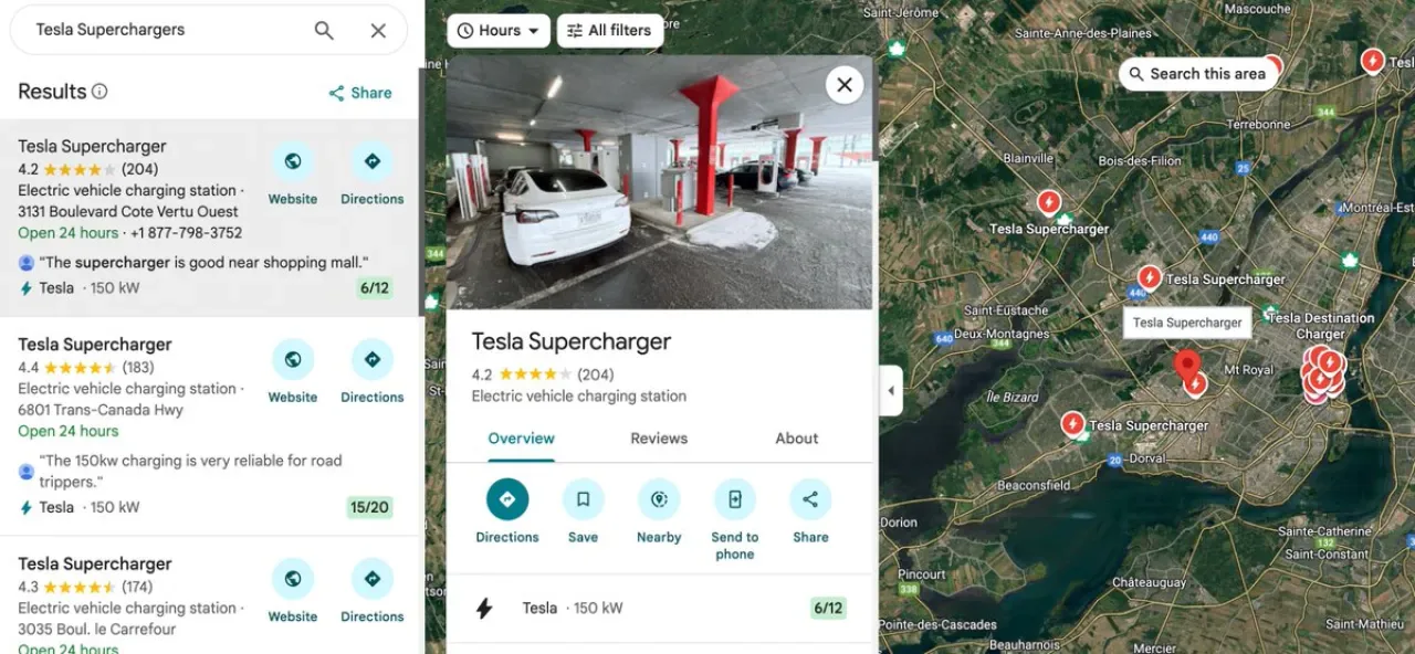Tesla Supercharger Doluluk Oranı Artık Google Haritalar'da Tesla Supercharger Doluluk Oranı Artık Google Haritalar'da