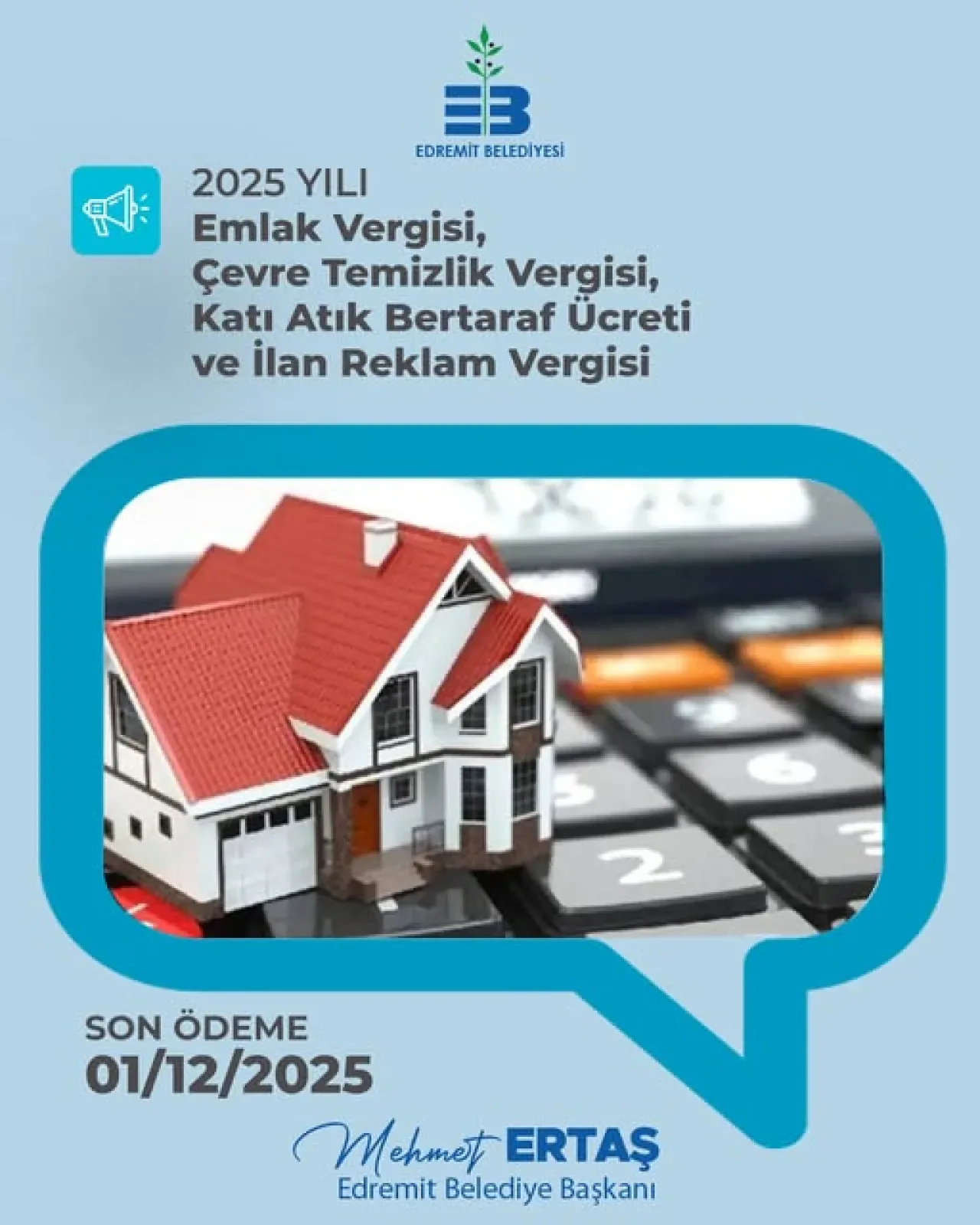 Edremit'te Vergi Ödemeleri İçin Son Tarih 1 Aralık Edremit'te Vergi Ödemeleri İçin Son Tarih 1 Aralık