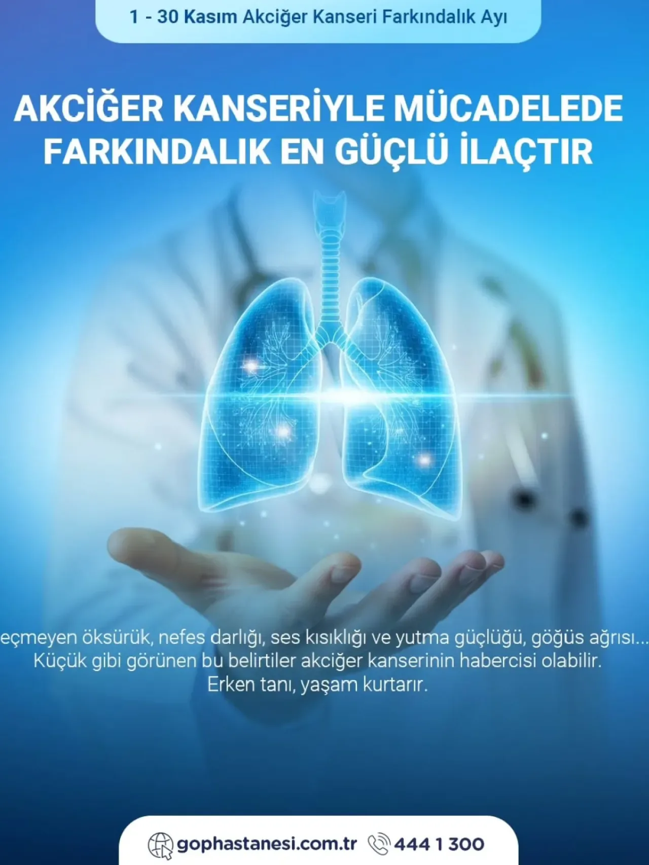 Akciğer Kanseriyle Mücadelede Farkındalığın Önemi Vurgulandı Akciğer Kanseriyle Mücadelede Farkındalığın Önemi Vurgulandı
