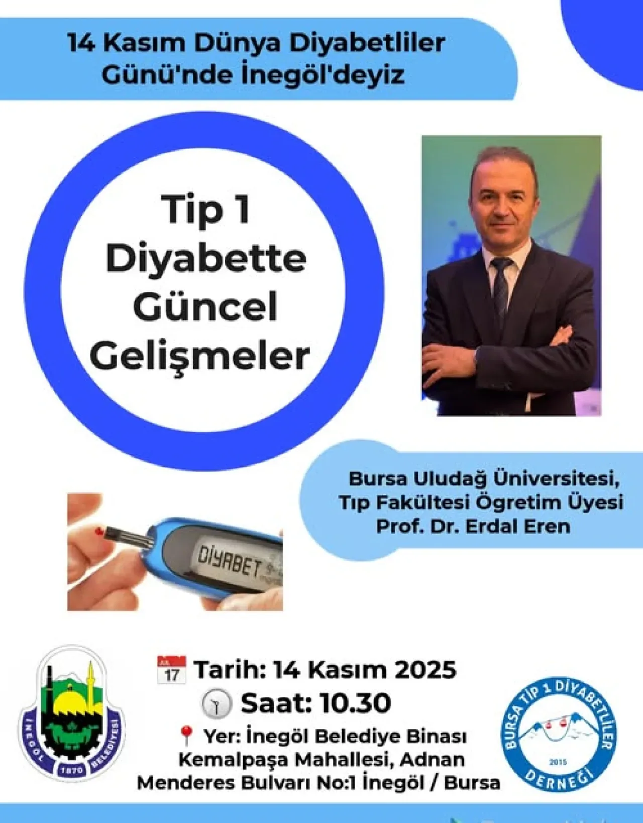 İnegöl'de Dünya Diyabet Günü'nde Önemli Bilgilendirme Toplantısı İnegöl'de Dünya Diyabet Günü'nde Önemli Bilgilendirme Toplantısı