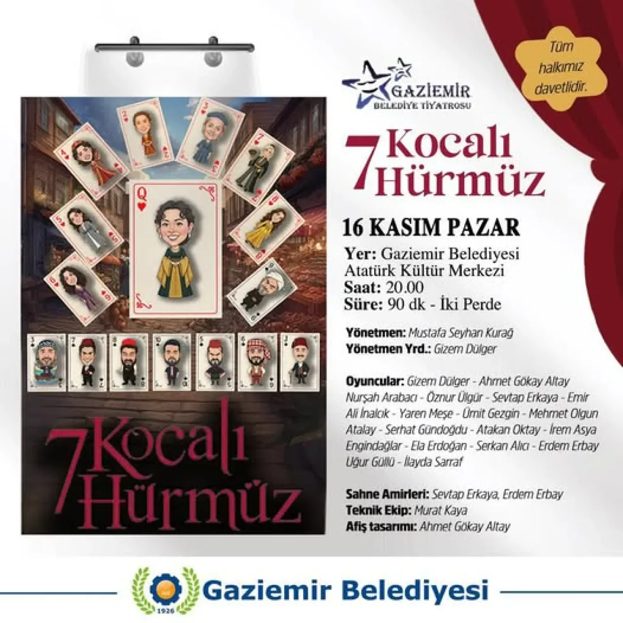 Gaziemir'de "7 Kocalı Hürmüz" Tiyatro Oyunu Büyük İlgi Görüyor Gaziemir'de "7 Kocalı Hürmüz" Tiyatro Oyunu Büyük İlgi Görüyor