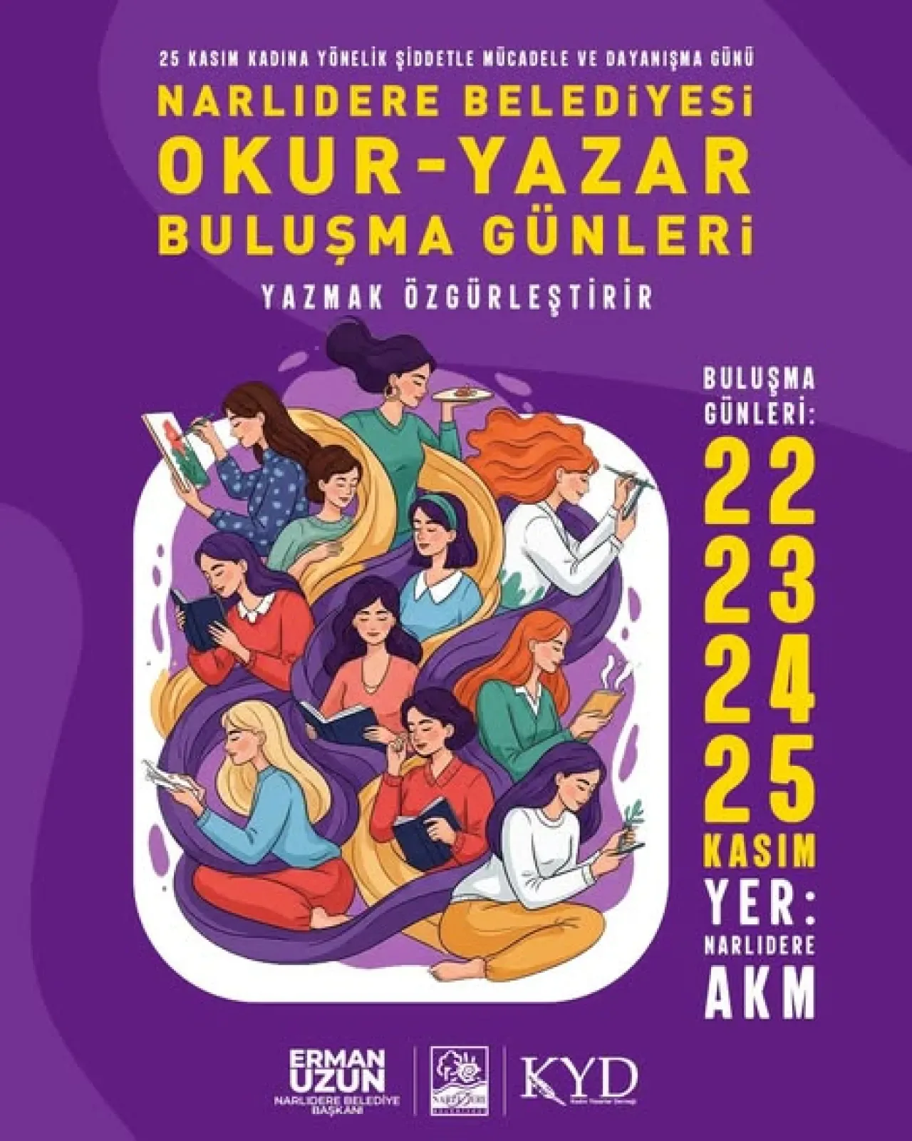 Narlıdere'de Kadın Yazarlarla Anlamlı Buluşma: Okur-Yazar Günleri Başlıyor Narlıdere'de Kadın Yazarlarla Anlamlı Buluşma: Okur-Yazar Günleri Başlıyor