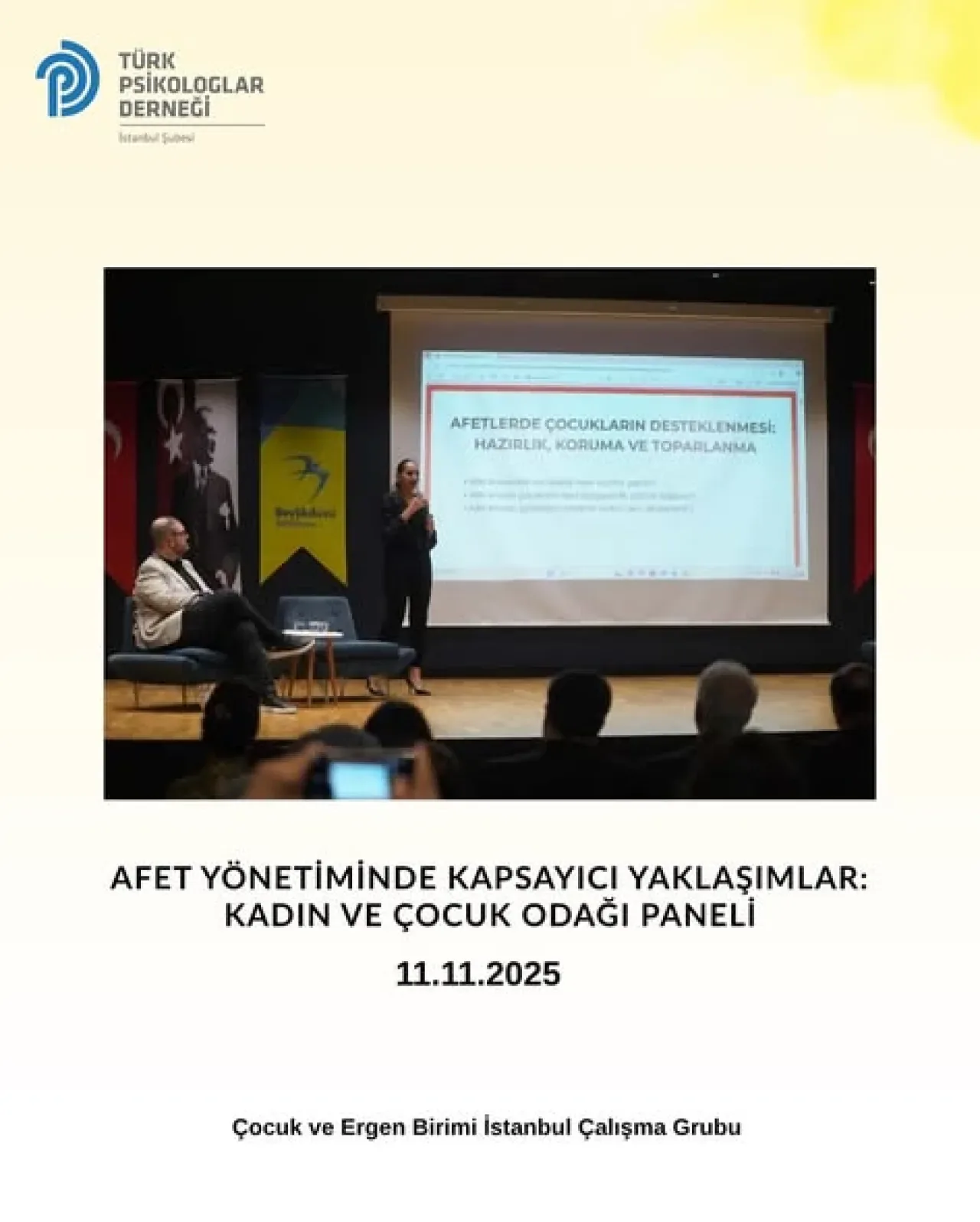 İstanbul'da Afet Yönetiminde Kadın ve Çocuk Odaklı Panel Düzenlendi İstanbul'da Afet Yönetiminde Kadın ve Çocuk Odaklı Panel Düzenlendi