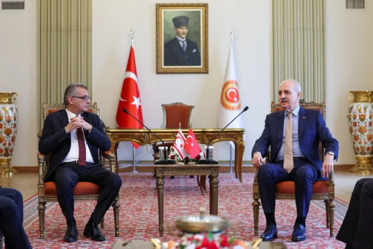 TBMM Başkanı Kurtulmuş, KKTC Cumhurbaşkanı Erhürman'ı Kabul Etti TBMM Başkanı Kurtulmuş, KKTC Cumhurbaşkanı Erhürman'ı Kabul Etti