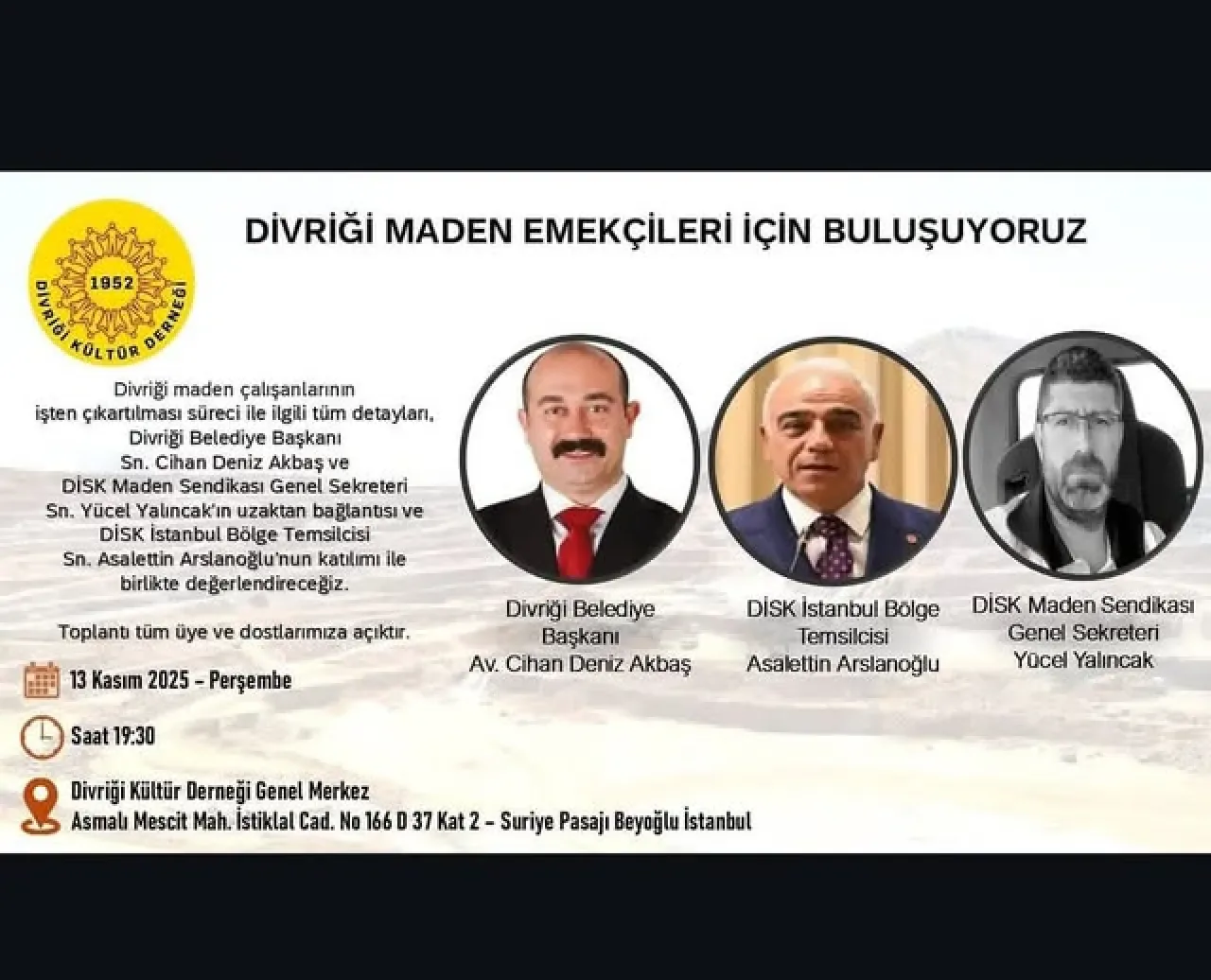Divriği'de Maden İşçilerinin İşten Çıkarılmasına Tepki Divriği'de Maden İşçilerinin İşten Çıkarılmasına Tepki