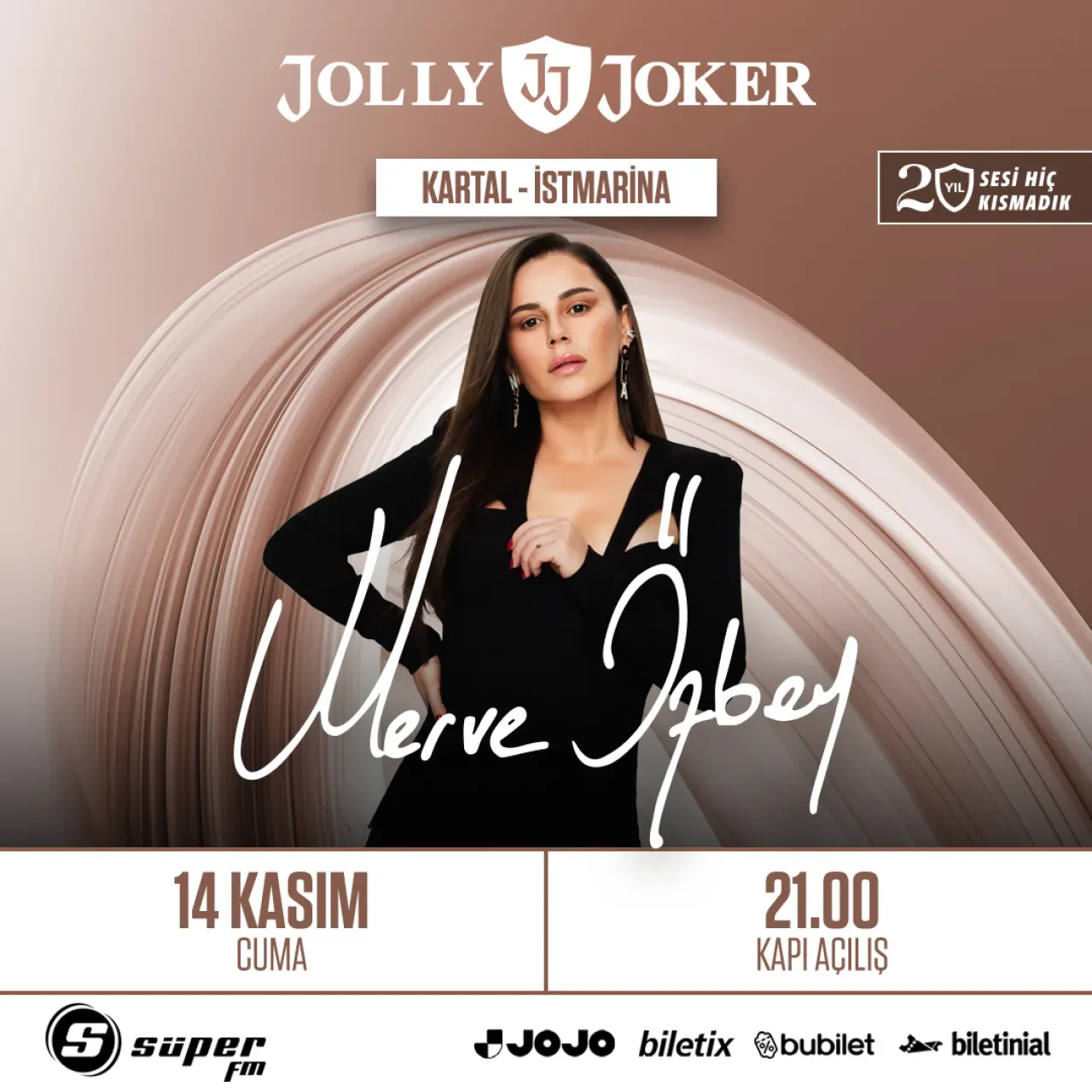 Merve Özbey, 14 Kasım'da Jolly Joker Kartal'da Sevenleriyle Buluşacak Merve Özbey, 14 Kasım'da Jolly Joker Kartal'da Sevenleriyle Buluşacak