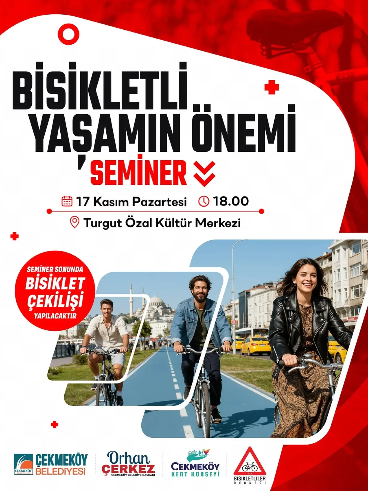 Çekmeköy Belediyesi'nden Bisikletli Yaşam Semineri Çekmeköy Belediyesi'nden Bisikletli Yaşam Semineri