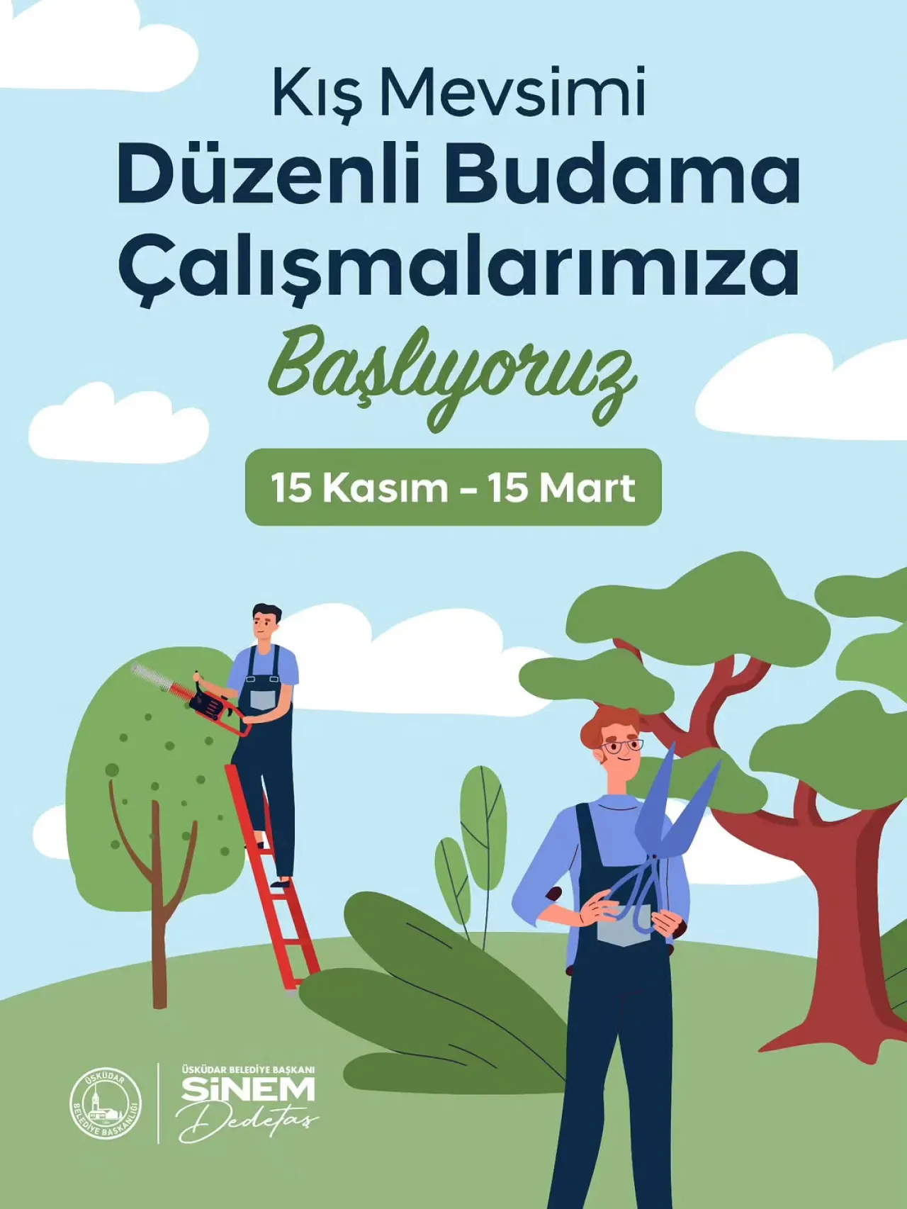 Üsküdar'da Kış Hazırlığı: Ağaç Budama Çalışmaları Başladı Üsküdar'da Kış Hazırlığı: Ağaç Budama Çalışmaları Başladı