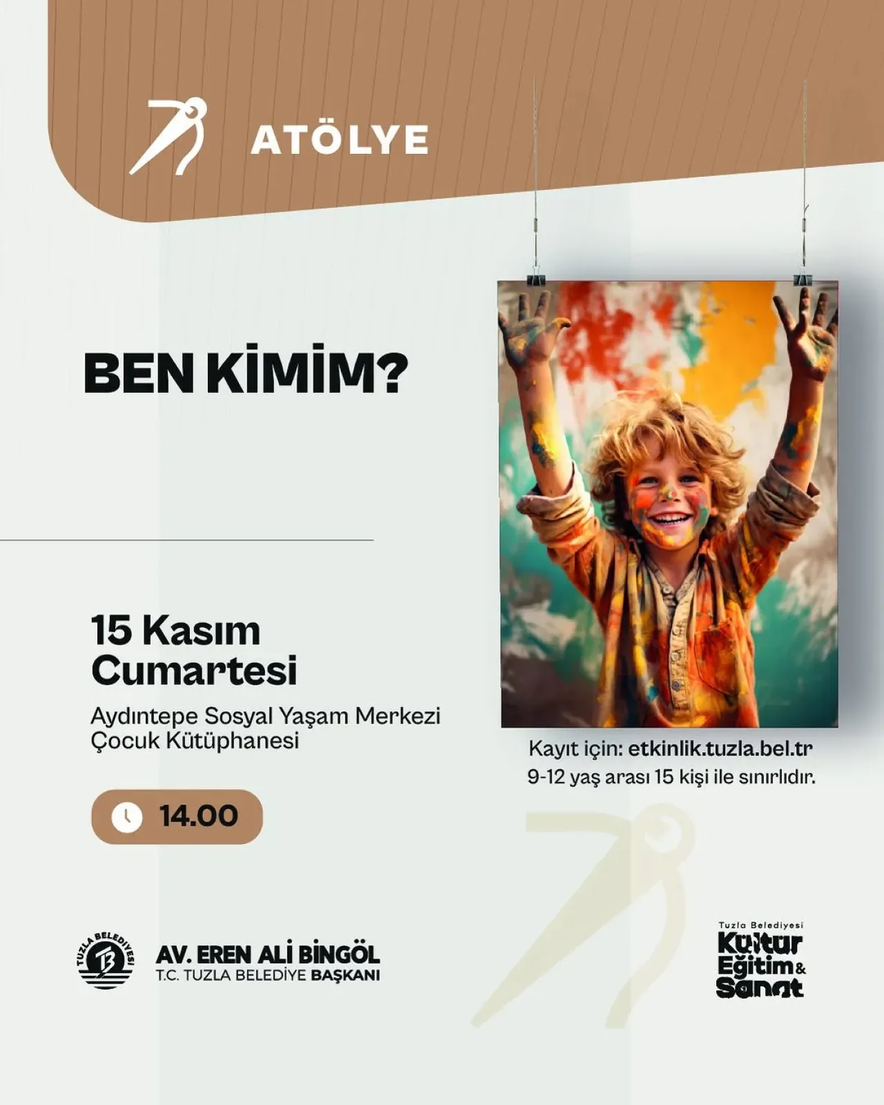 Tuzla'da Çocuklar İçin "Ben Kimim" Atölyesi Tuzla'da Çocuklar İçin "Ben Kimim" Atölyesi