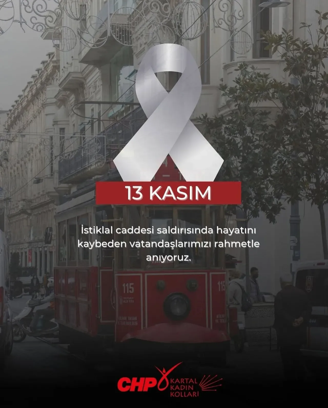 Kartal CHP Kadın Kolu, İstiklal Caddesi Saldırısı Kurbanlarını Andı Kartal CHP Kadın Kolu, İstiklal Caddesi Saldırısı Kurbanlarını Andı