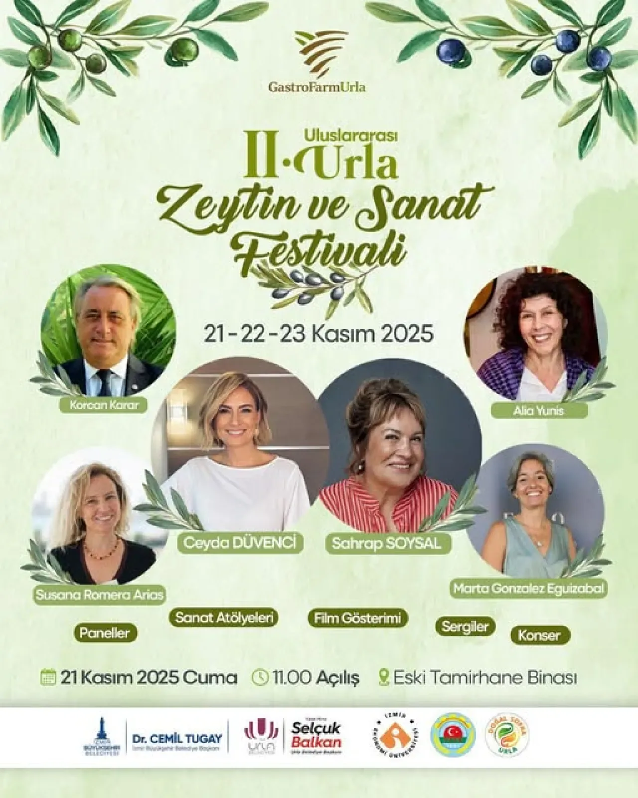 Uluslararası Urla Zeytin ve Sanat Festivali 21 Kasım'da Başlıyor Uluslararası Urla Zeytin ve Sanat Festivali 21 Kasım'da Başlıyor