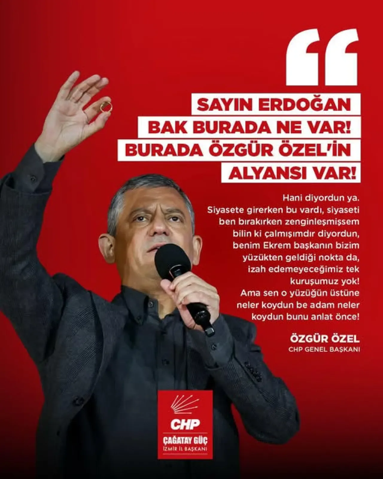 CHP İzmir İl Başkanlığı: "İzah Edemeyeceğimiz Tek Kuruşumuz Yok" CHP İzmir İl Başkanlığı: "İzah Edemeyeceğimiz Tek Kuruşumuz Yok"