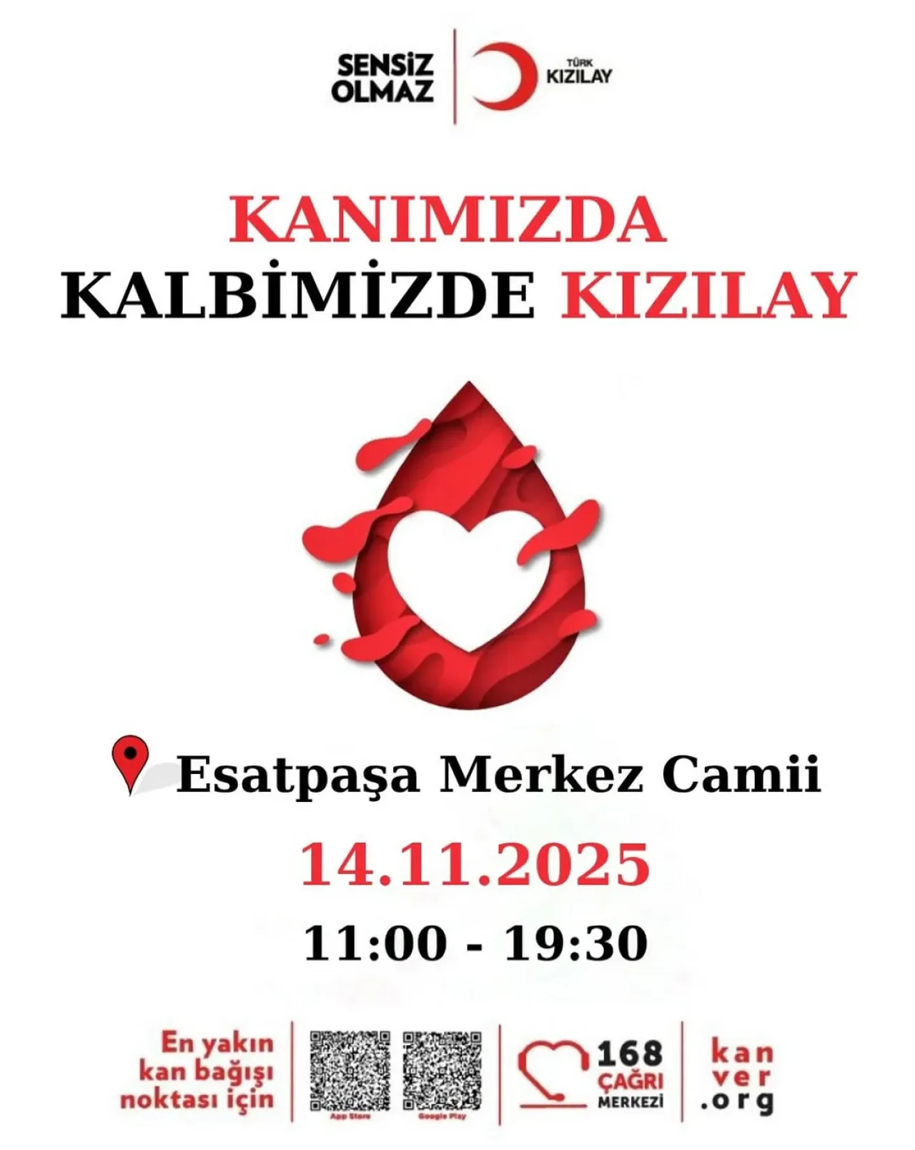 Türk Kızılay, Ataşehir'de Kan Bağışı Kampanyası Düzenliyor Türk Kızılay, Ataşehir'de Kan Bağışı Kampanyası Düzenliyor