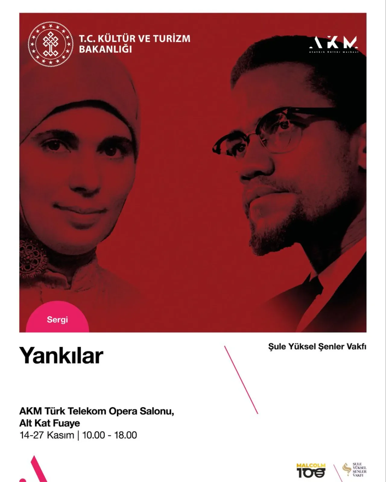 Akmistanbul'da Yankılar Sergisi: Şule Yüksel Şenler ve Malcolm X Buluşuyor Akmistanbul'da Yankılar Sergisi: Şule Yüksel Şenler ve Malcolm X Buluşuyor
